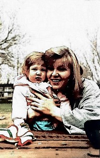 Ellen with her daughter in the late 1980's